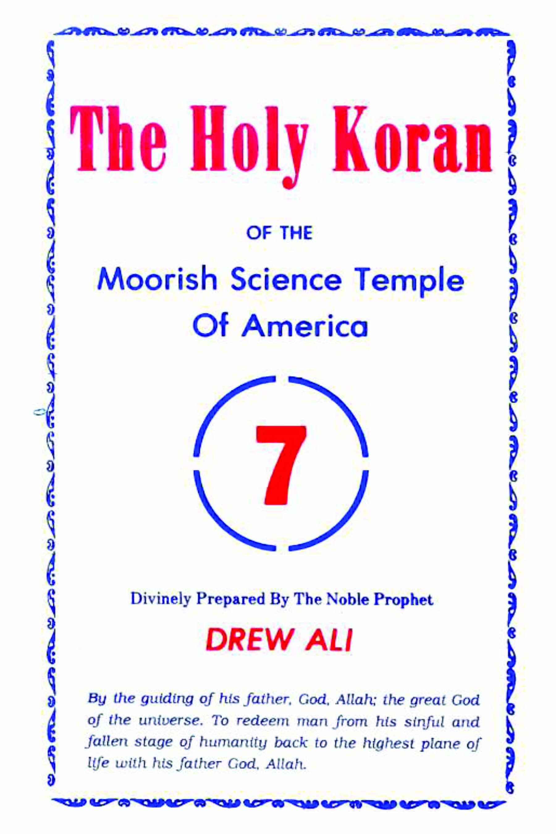 The Holy Koran of the Moorish Science Temple by Drew Ali
